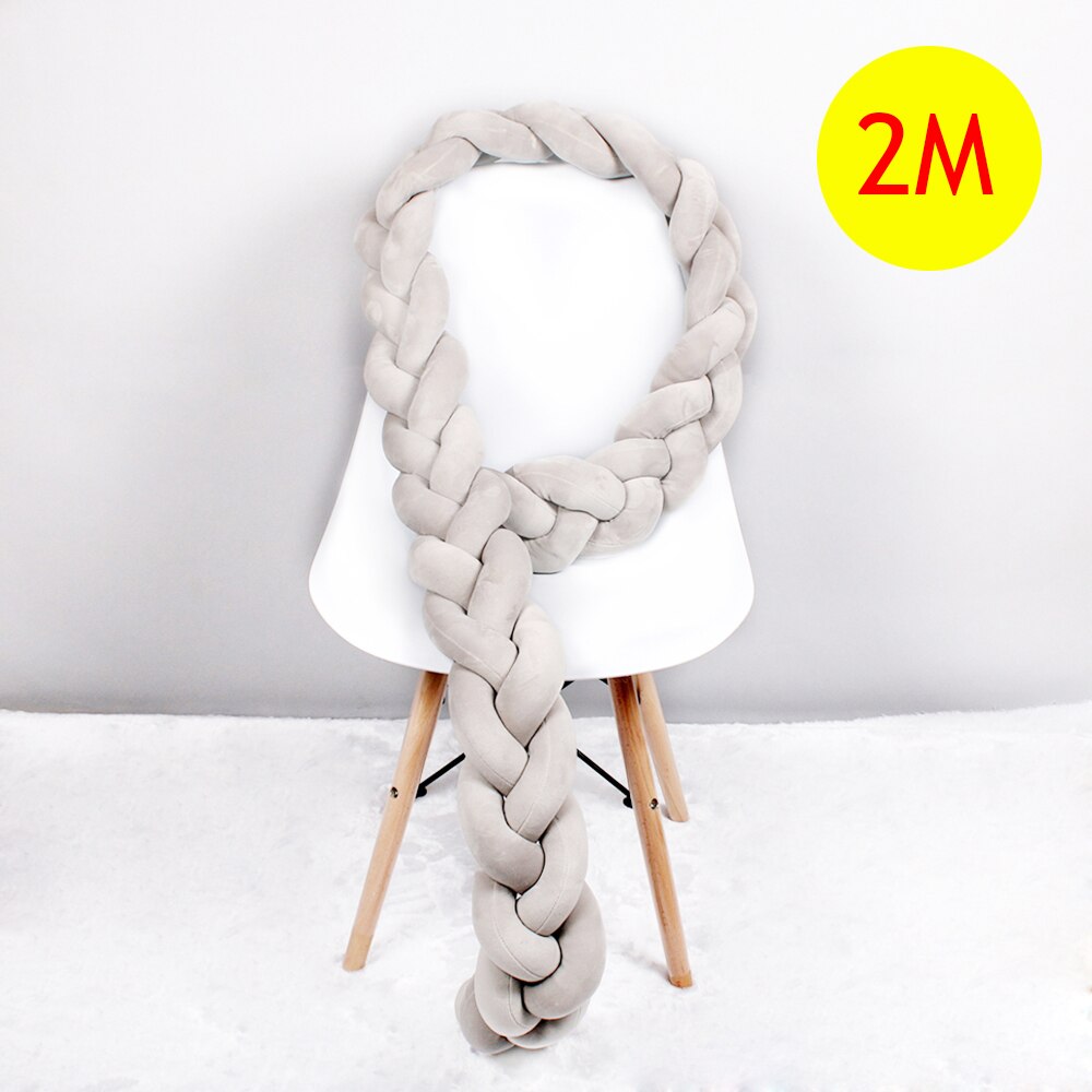 Braided Crib Bumper Baby Cushion